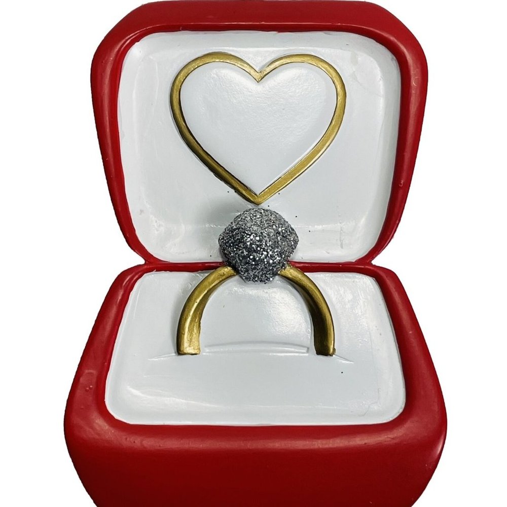 Diamond Ring RED Christmas Tree Ornament By Polar X Christmas Gift